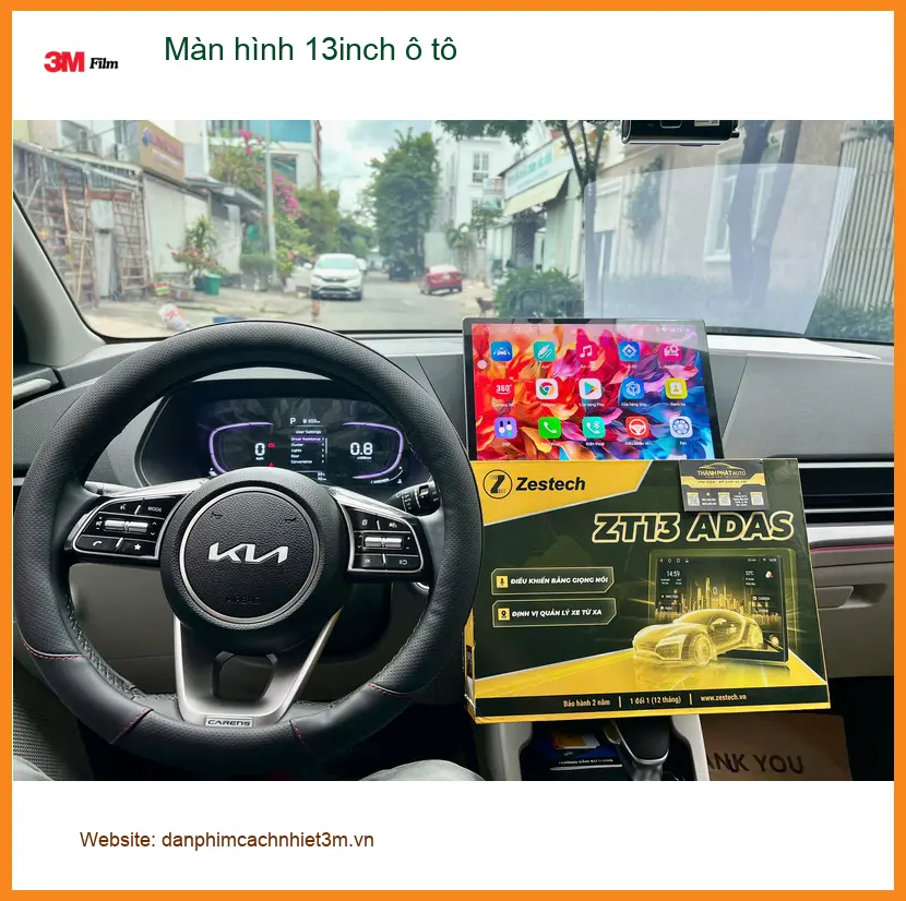 Chị Minh Thư nâng cấp màn hình 13inch ô tô Honda CR-V tại Củ Chi ảnh thực tế 4