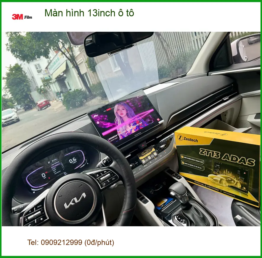 Chị Minh Thư nâng cấp màn hình 13inch ô tô Honda CR-V tại Củ Chi ảnh thực tế 5