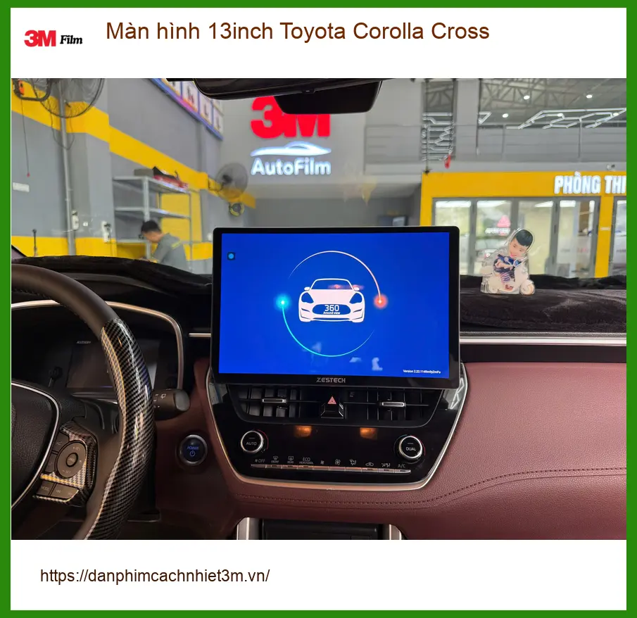 Anh Tấn nâng cấp màn hình 13inch Toyota Corolla Cross tại Quận Tân Phú để trải nghiệm mới mẻ ảnh thực tế 2
