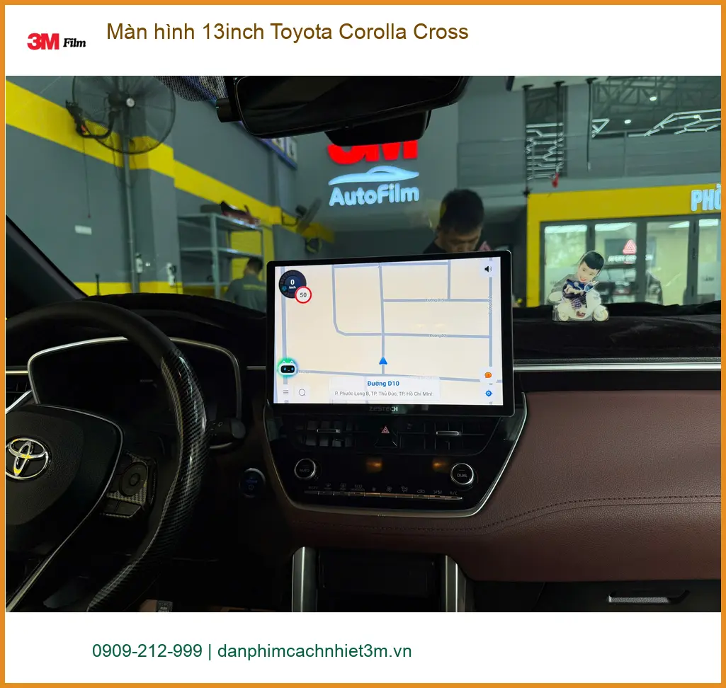 Anh Tuấn nâng cấp màn hình 13inch Toyota Corolla Cross tại Thủ Đức