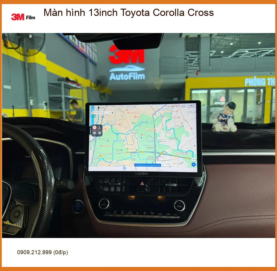 Anh Tuấn nâng cấp màn hình 13inch Toyota Corolla Cross tại Thủ Đức ảnh thực tế 2