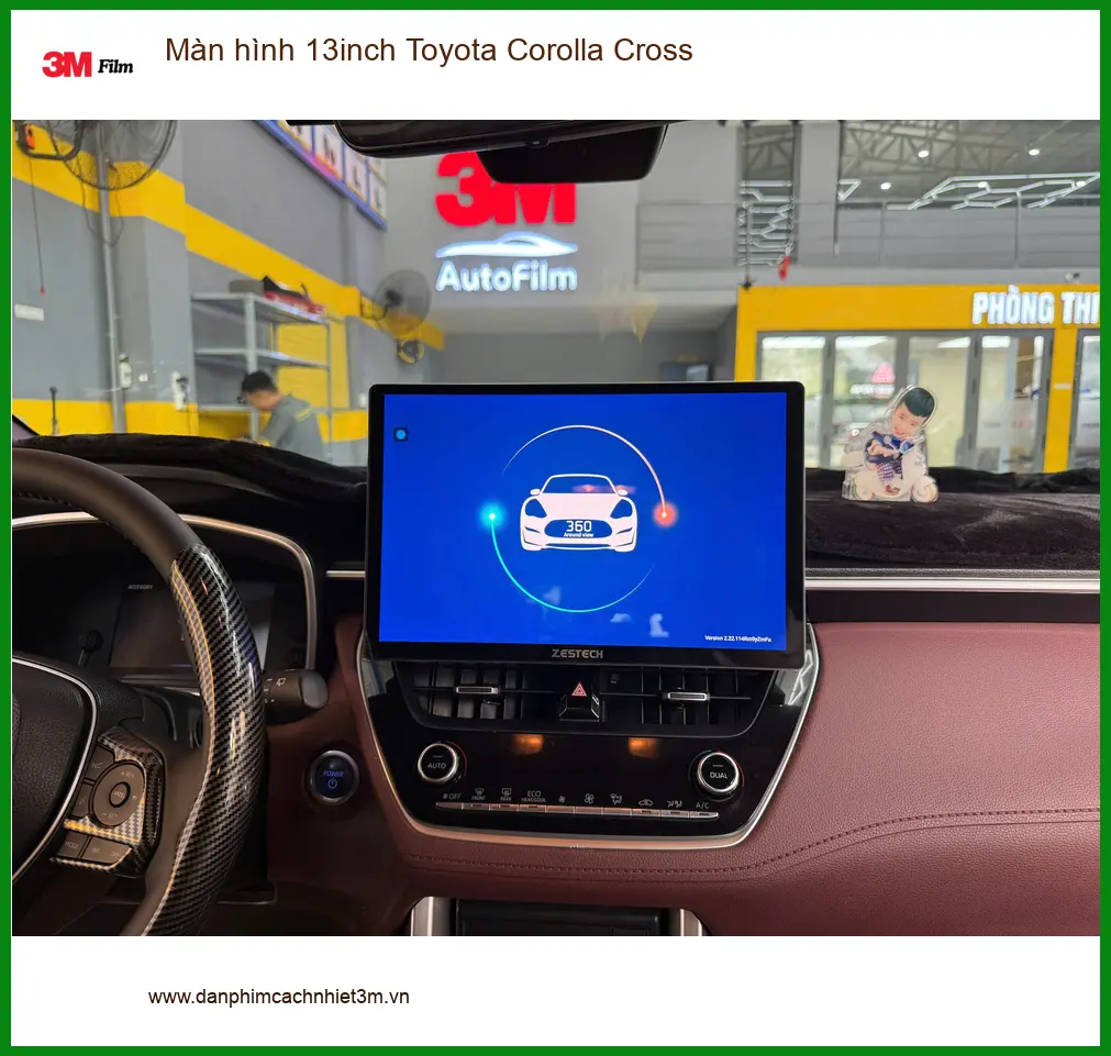 Anh Tuấn nâng cấp màn hình 13inch Toyota Corolla Cross tại Thủ Đức ảnh thực tế 3