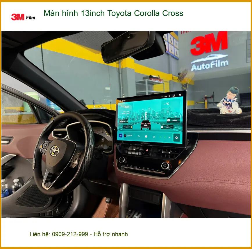Anh Tuấn nâng cấp màn hình 13inch Toyota Corolla Cross tại Thủ Đức ảnh thực tế 4