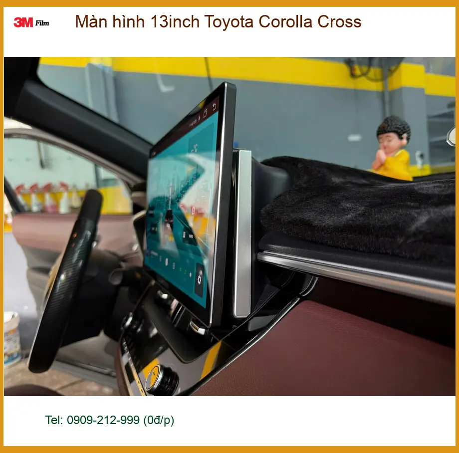 Chị Thảo Vân nâng cấp màn hình 13inch Toyota Corolla Cross tại Bình Chánh uy tín ảnh thực tế 2