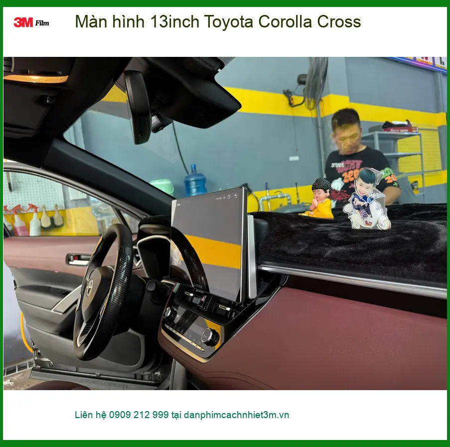 Chị Thảo Vân nâng cấp màn hình 13inch Toyota Corolla Cross tại Bình Chánh uy tín ảnh thực tế 5
