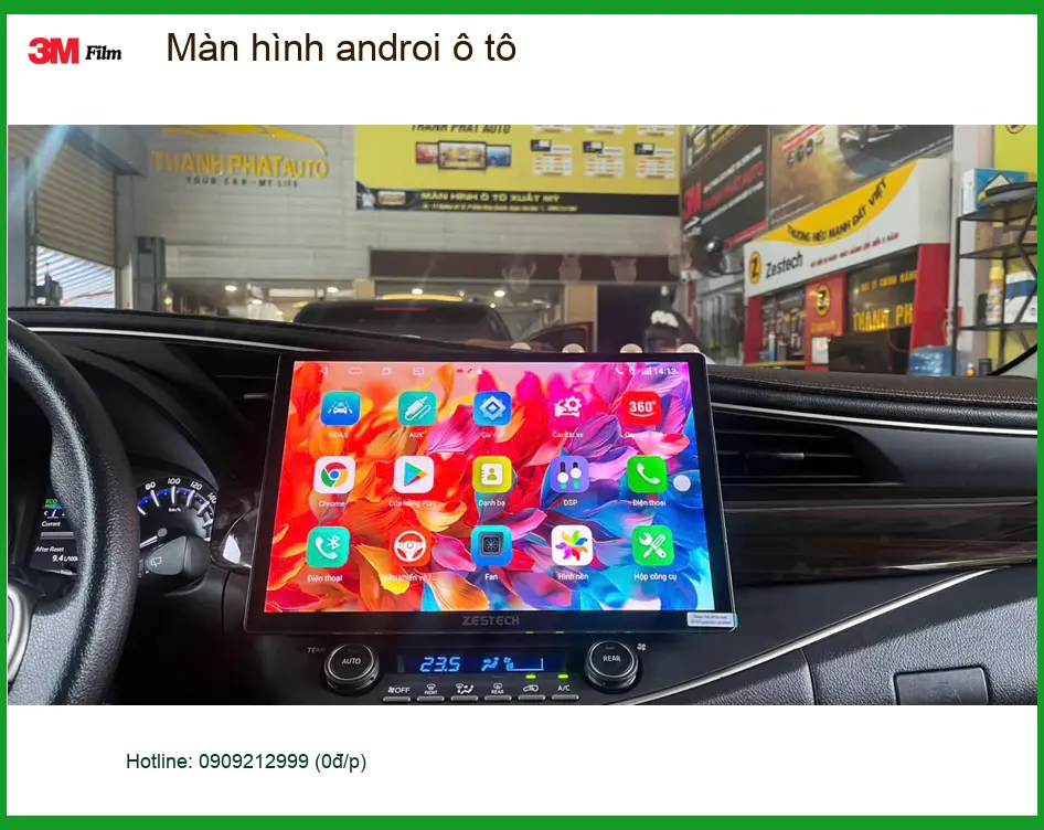Anh Nam lắp màn hình Android ô tô Honda CRV tại Bình Chánh cho xe gia đình ảnh thực tế 4