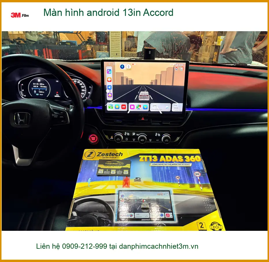 Anh Dũng nâng cấp Màn hình Android 13in cho Accord tại Quận 10 ảnh thực tế 2