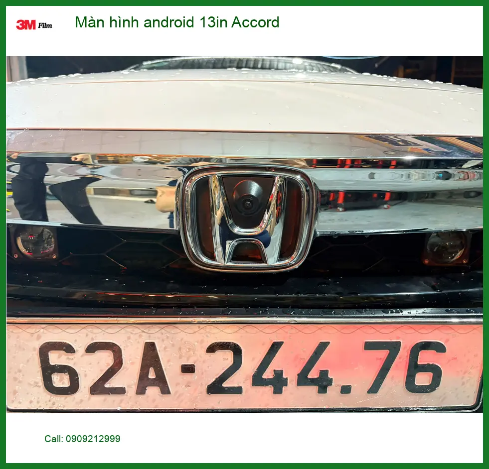 Anh Đạt lắp màn hình Android 13 inch cho Accord tại Quận 5 để xem bản đồ ảnh thực tế 2