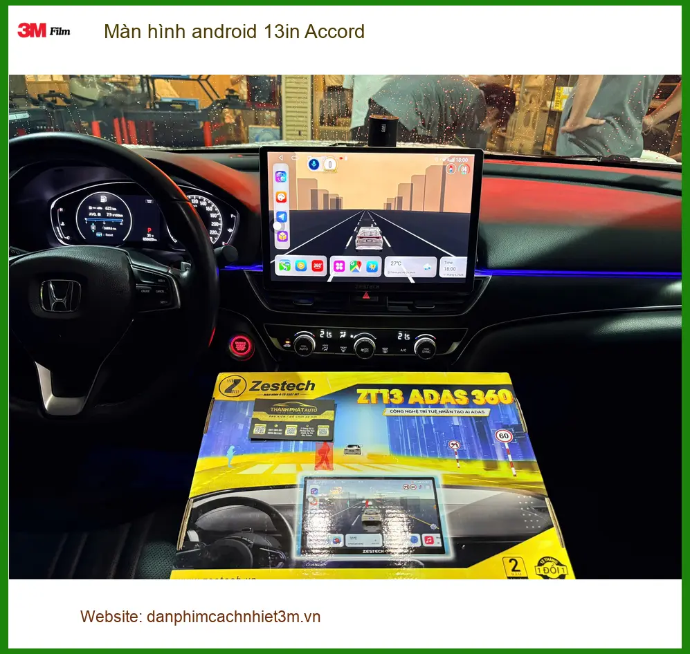 Anh Tấn lắp màn hình Android 13in cho Accord ở Quận 3 ảnh thực tế 2