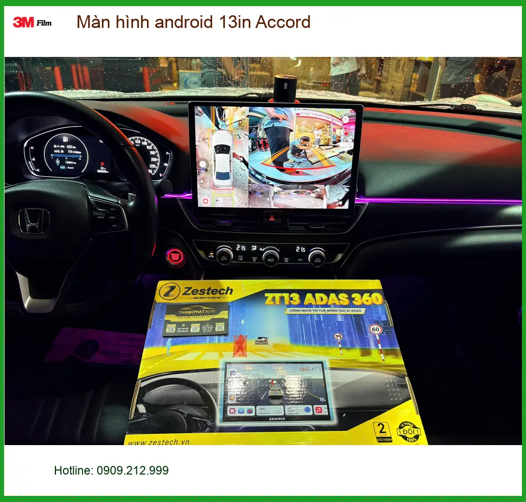 Anh Tấn lắp màn hình Android 13in cho Accord ở Quận 3 ảnh thực tế 5
