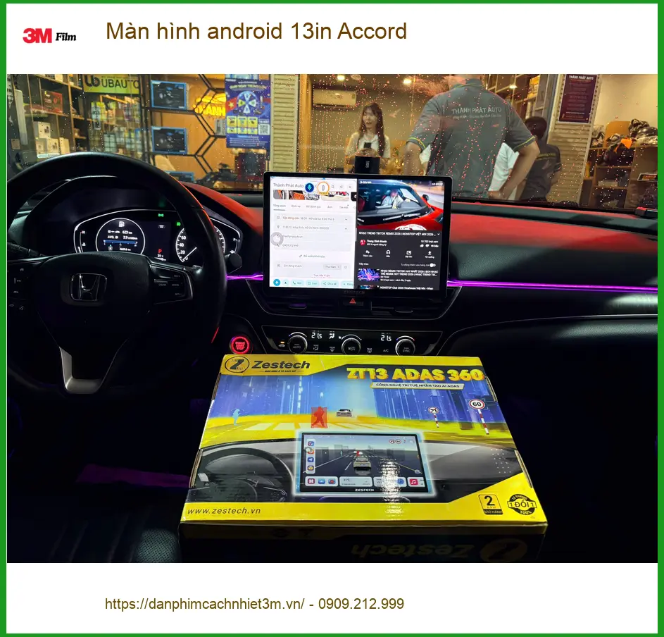Anh Minh nâng cấp Màn hình android 13in Honda Accord tại Quận Tân Phú ảnh thực tế 2