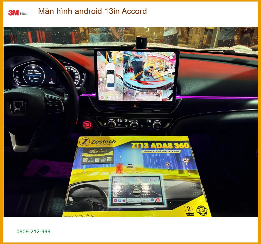 Anh Minh nâng cấp Màn hình android 13in Honda Accord tại Quận Tân Phú ảnh thực tế 4