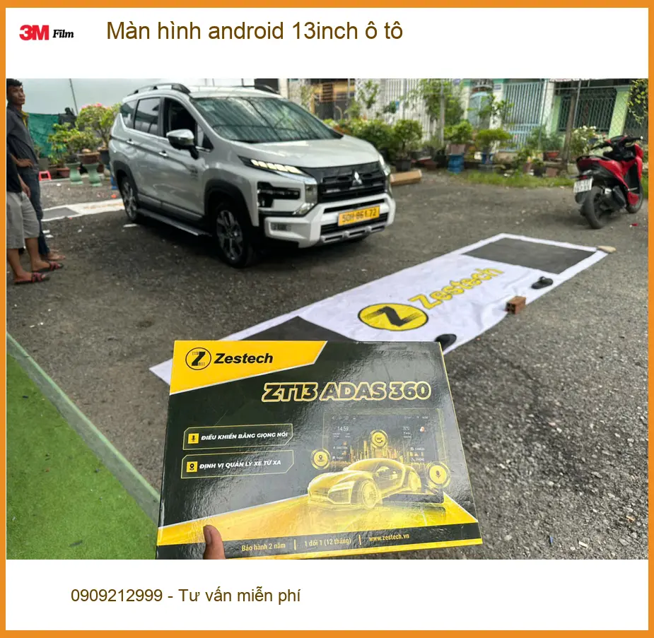 Chị Thảo nâng cấp màn hình android 13inch Honda CR-V tại Quận 5