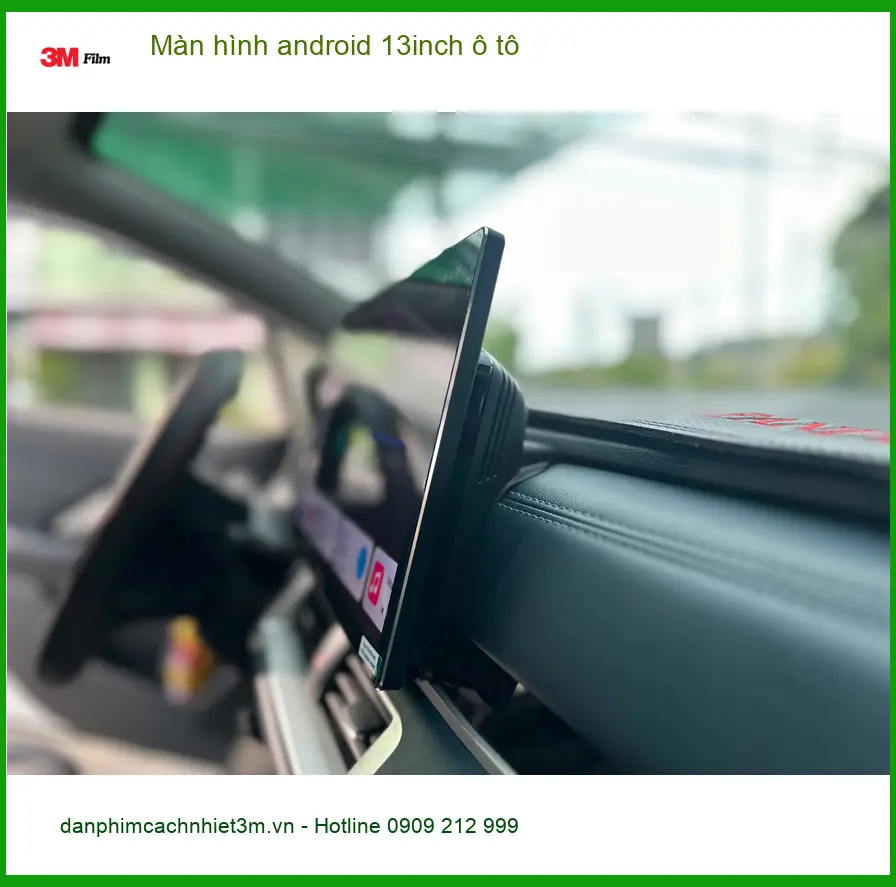 Anh Quang lắp màn hình Android 13inch ô tô Hyundai Santa Fe tại Hóc Môn ảnh thực tế 2