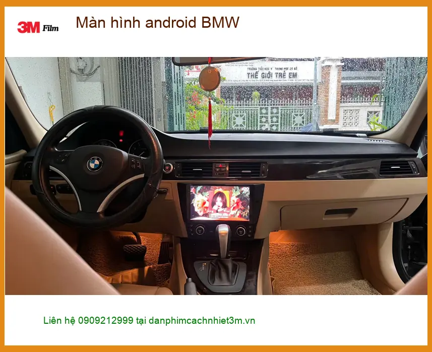 Chị Thảo nâng cấp màn hình Android cho BMW X5 ở Củ Chi sau khi màn zin bị lỗi ảnh thực tế 4