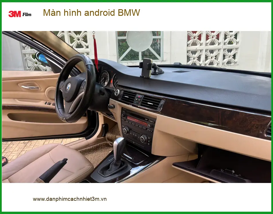 Anh Minh lắp màn hình Android cho BMW 320i tại Quận 8 để tiện xem bản đồ và giải trí ảnh thực tế 4