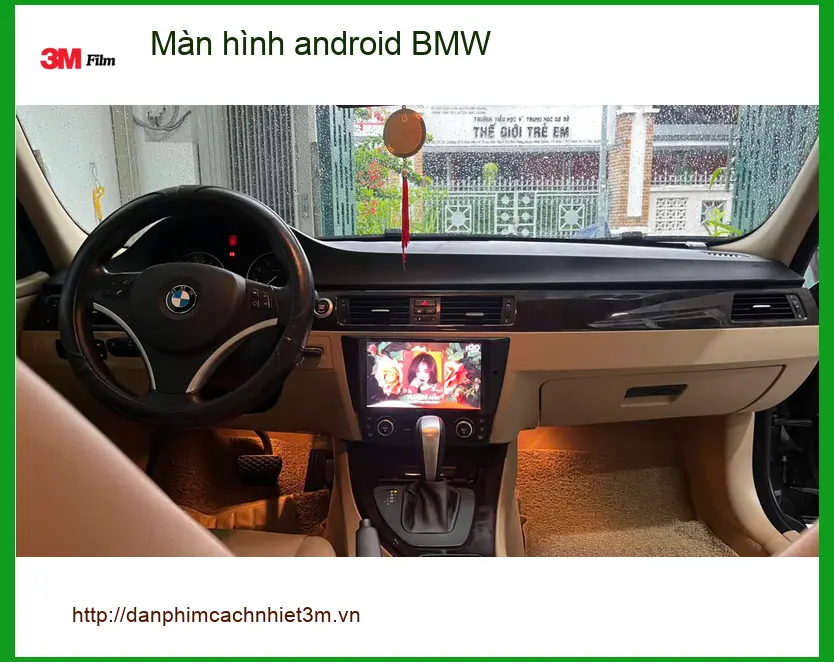Anh Tấn lắp màn hình Android BMW tại Cần Giờ, xe thêm hiện đại ảnh thực tế 4