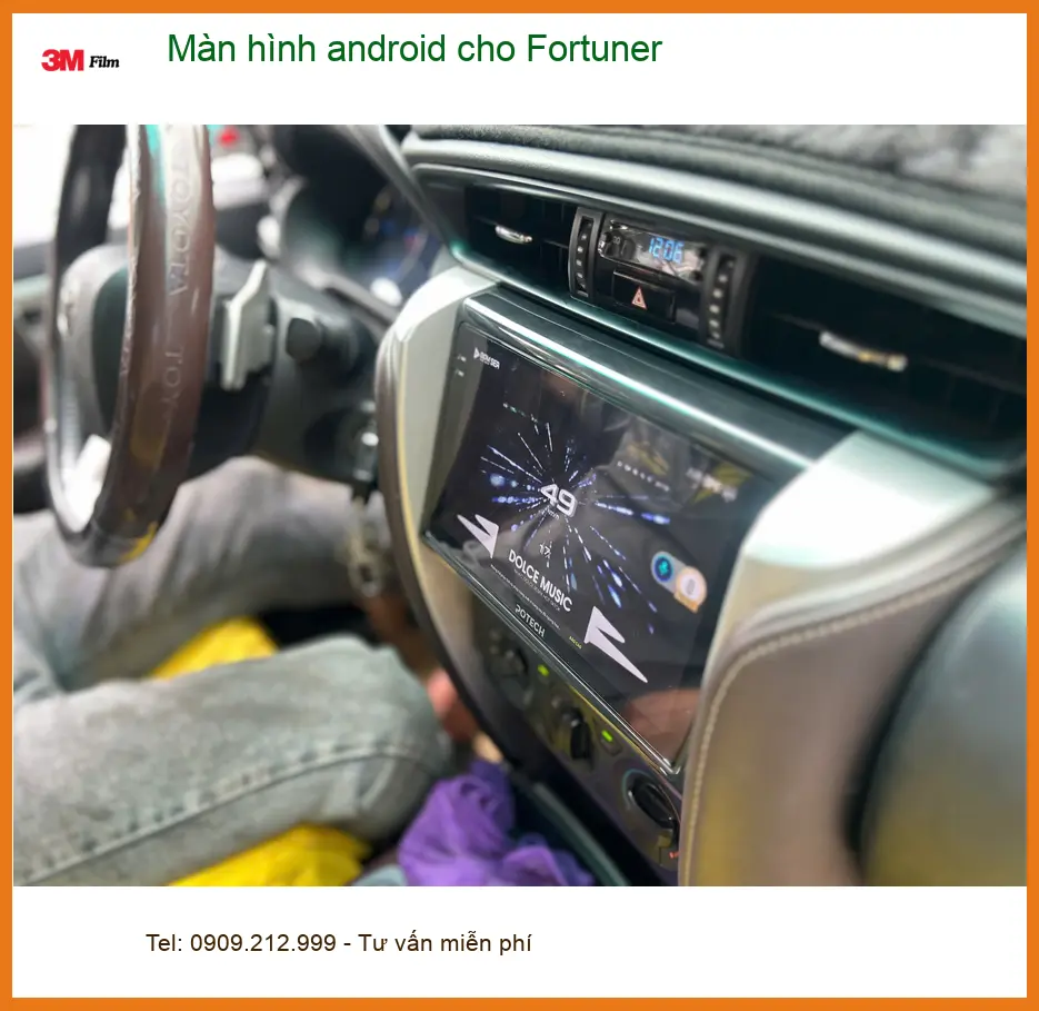 Bác Minh nâng cấp màn hình Android cho Fortuner tại Quận Bình Thạnh ảnh thực tế 3