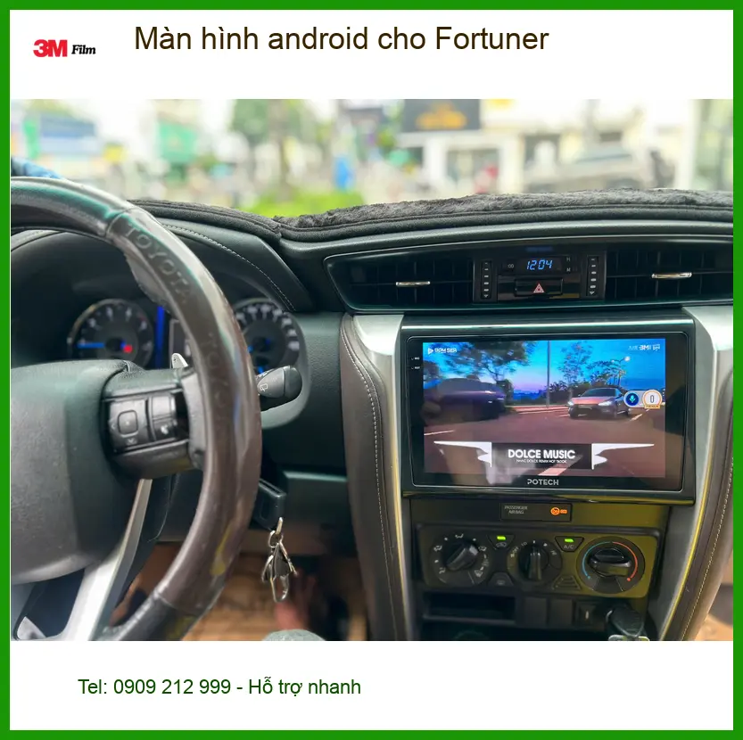 Bác Minh nâng cấp màn hình Android cho Fortuner tại Quận Bình Thạnh ảnh thực tế 4