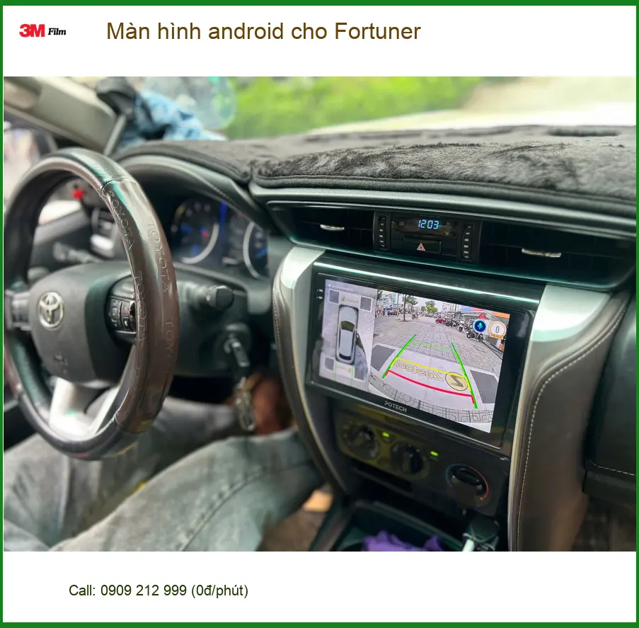 Anh Tùng lắp màn hình Android cho Fortuner ở Quận 2 để trải nghiệm giải trí đỉnh cao ảnh thực tế 3