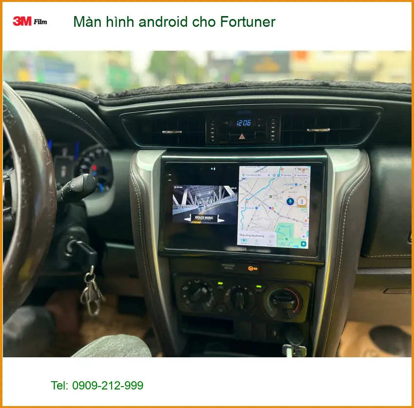 Anh Quang lắp màn hình android cho Fortuner tại Quận 8 để nâng cao trải nghiệm giải trí ảnh thực tế 4