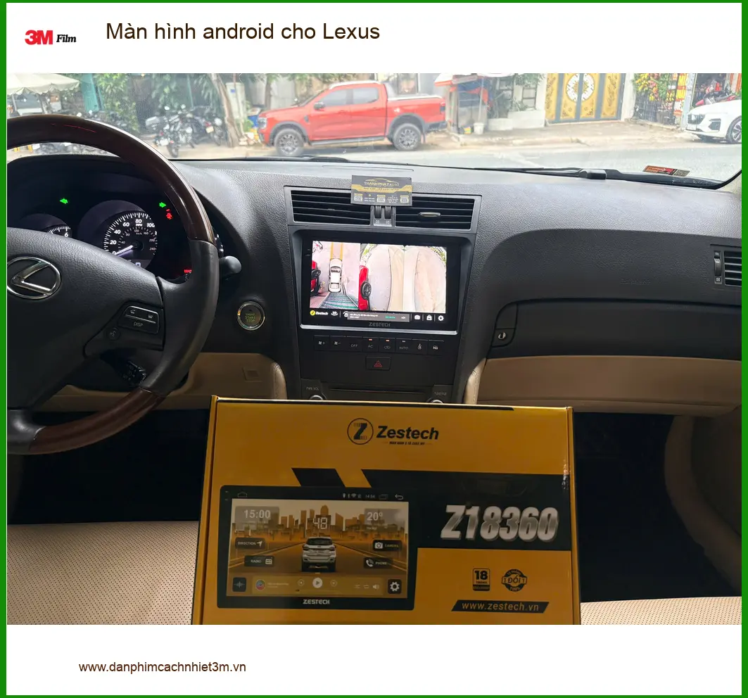Anh Hải Đăng lắp màn hình Android cho Lexus tại Quận 3, xe thêm thông minh.