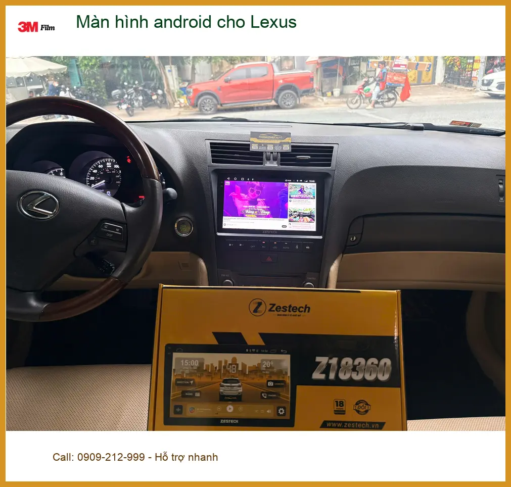 Anh Hải Đăng lắp màn hình Android cho Lexus tại Quận 3, xe thêm thông minh. ảnh thực tế 4