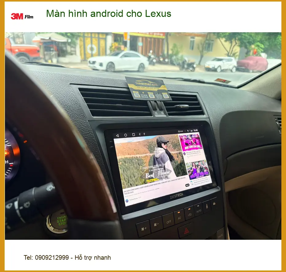 Anh Hải Đăng lắp màn hình Android cho Lexus tại Quận 3, xe thêm thông minh. ảnh thực tế 5