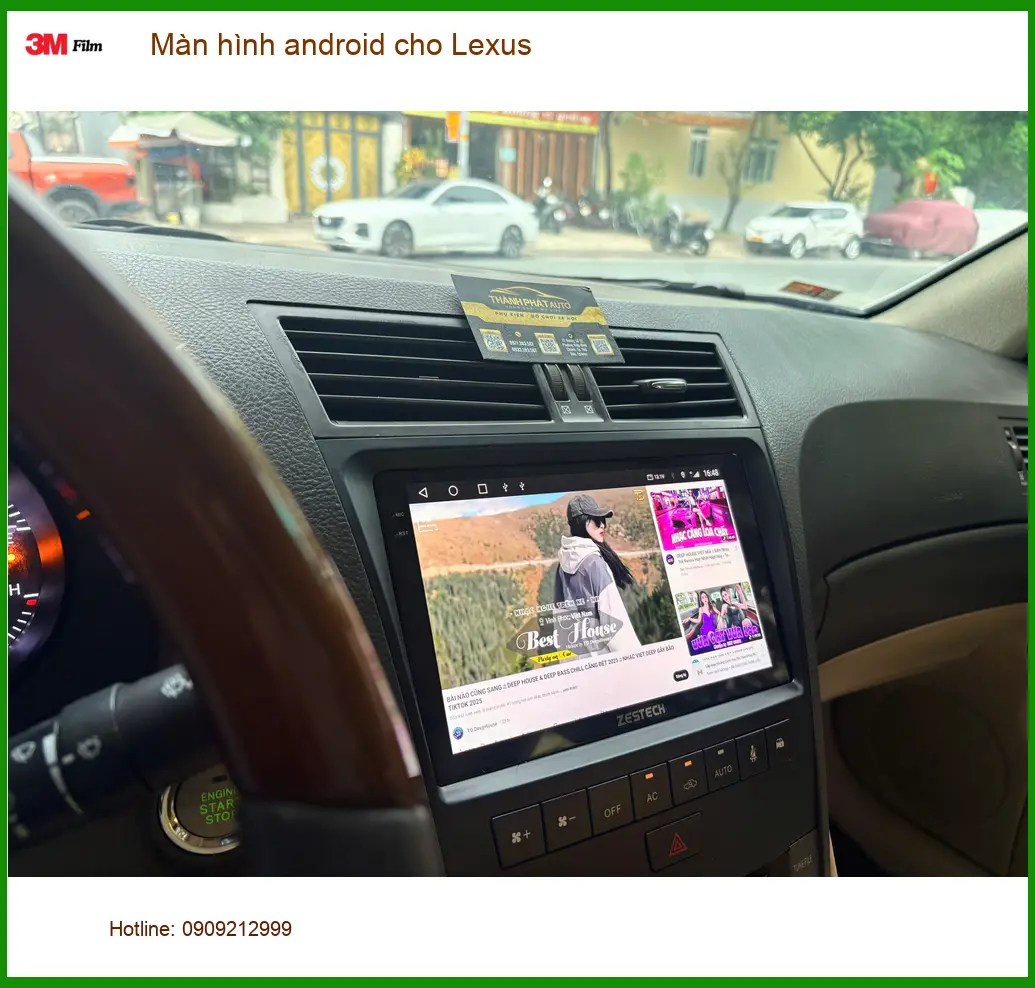 Anh Tấn nâng cấp màn hình Android cho Lexus RX 350 tại Củ Chi để tiện giải trí ảnh thực tế 2