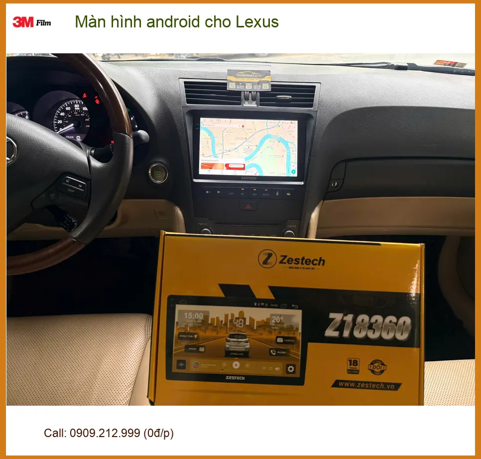 Anh Tấn nâng cấp màn hình Android cho Lexus RX 350 tại Củ Chi để tiện giải trí ảnh thực tế 3
