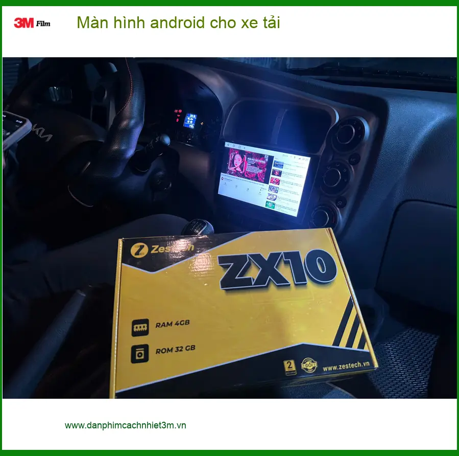 Bác Tấn lắp màn hình Android cho xe tải Hino 300 Series tại Quận Phú Nhuận để tiện đường đi