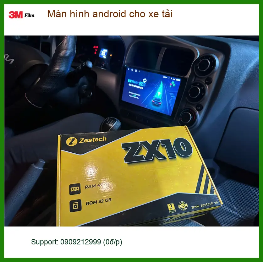 Chú Lộc lắp màn hình android cho xe tải tại Quận Huyện Củ Chi