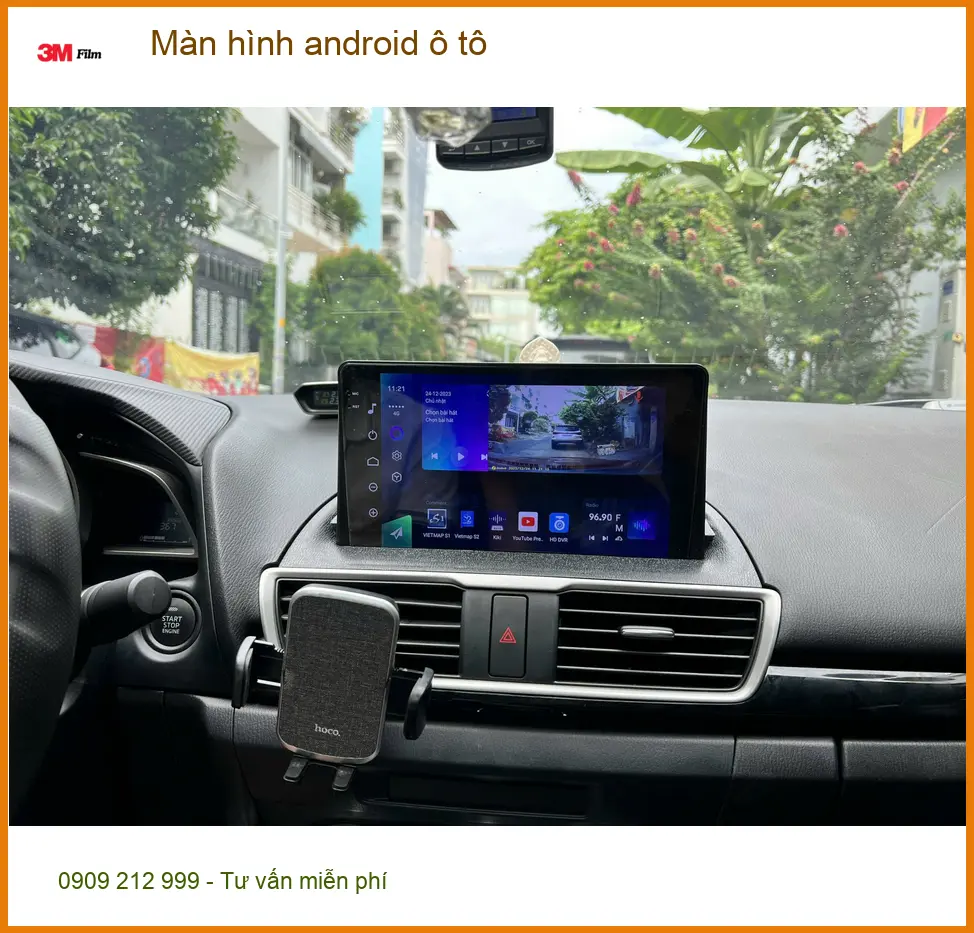 Anh Phước nâng cấp màn hình Android ô tô Hyundai Accent ở Gò Vấp, tìm chỗ uy tín ảnh thực tế 3