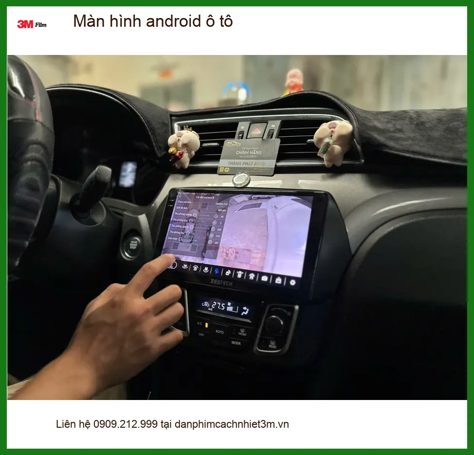 Bác Trọng nâng cấp màn hình Android ô tô Hyundai Accent tại Quận 8 vì màn zin quá lag