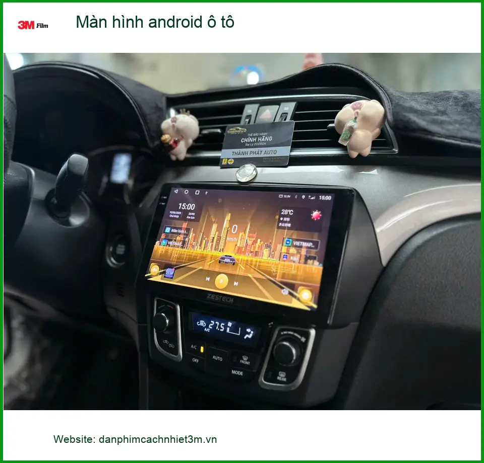 Bác Trọng nâng cấp màn hình Android ô tô Hyundai Accent tại Quận 8 vì màn zin quá lag ảnh thực tế 2