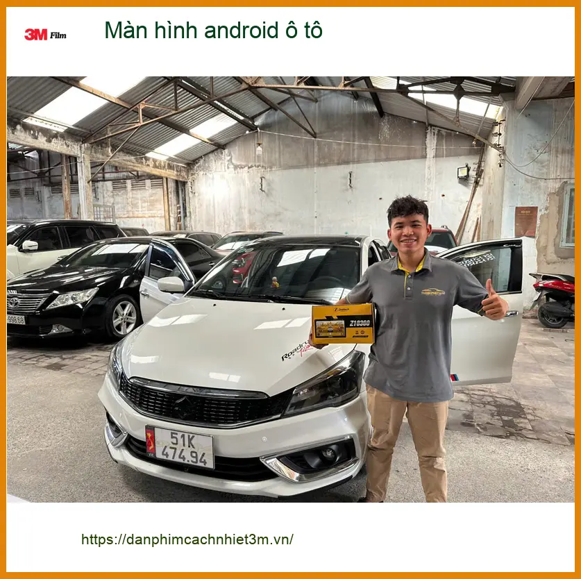 Bác Trọng nâng cấp màn hình Android ô tô Hyundai Accent tại Quận 8 vì màn zin quá lag ảnh thực tế 3