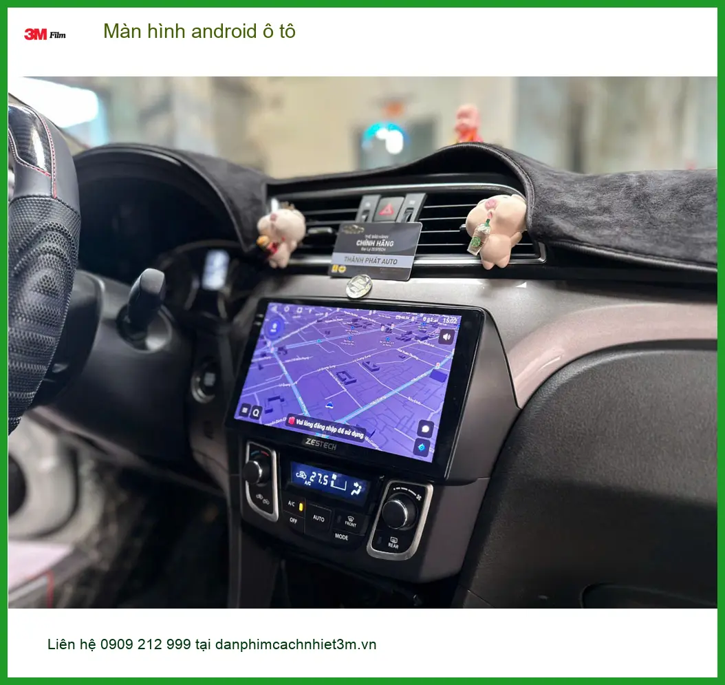 Bác Trọng nâng cấp màn hình Android ô tô Hyundai Accent tại Quận 8 vì màn zin quá lag ảnh thực tế 4