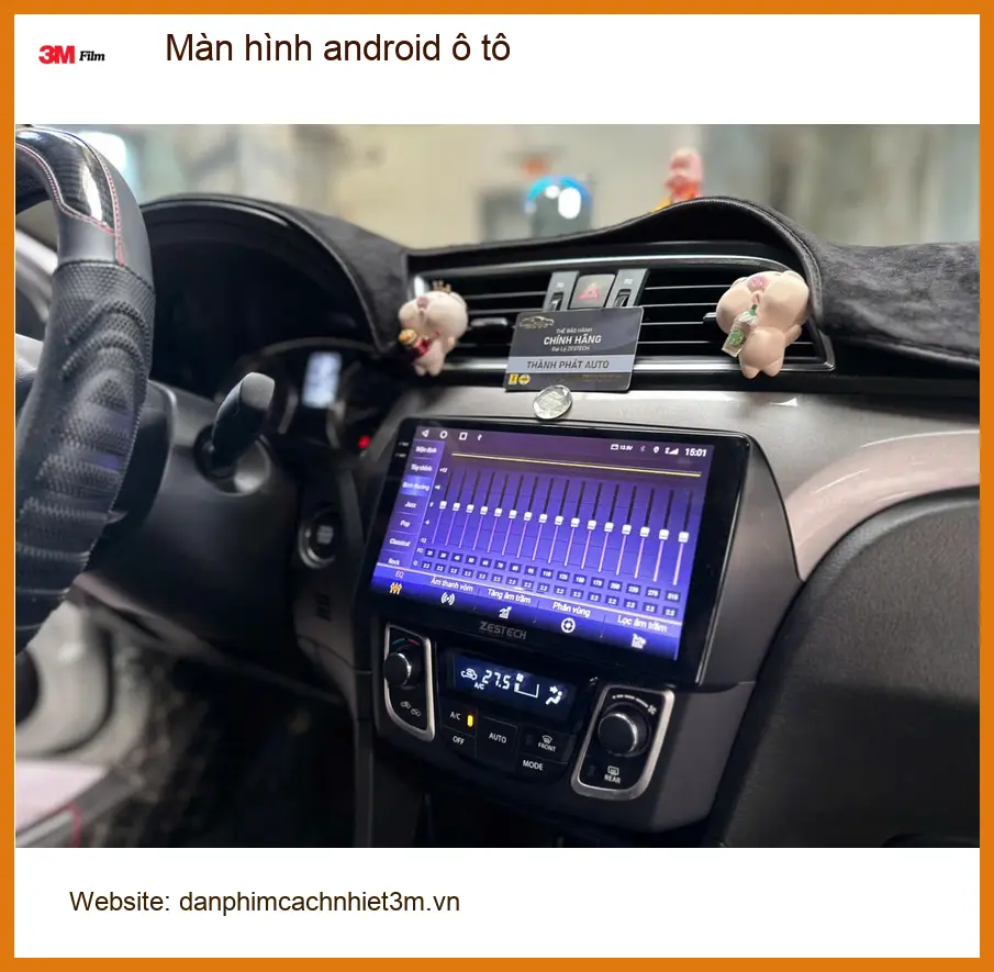 Anh Tấn lắp màn hình android ô tô cho Hyundai Santa Fe tại Quận Bình Thạnh ảnh thực tế 2