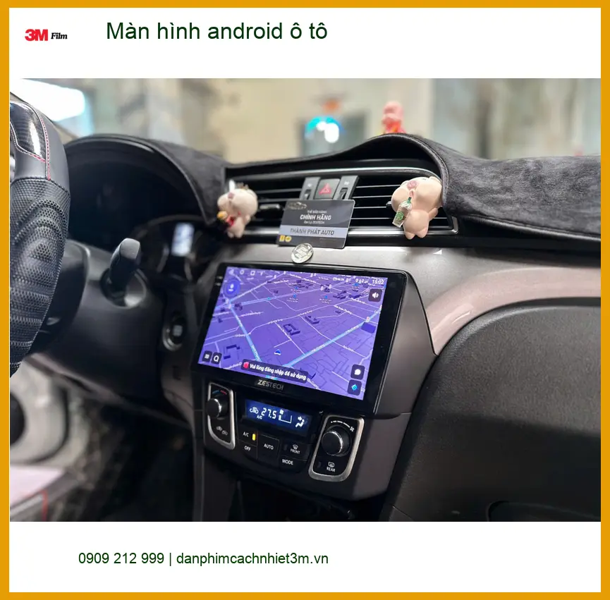 Anh Tấn lắp màn hình android ô tô cho Hyundai Santa Fe tại Quận Bình Thạnh ảnh thực tế 3