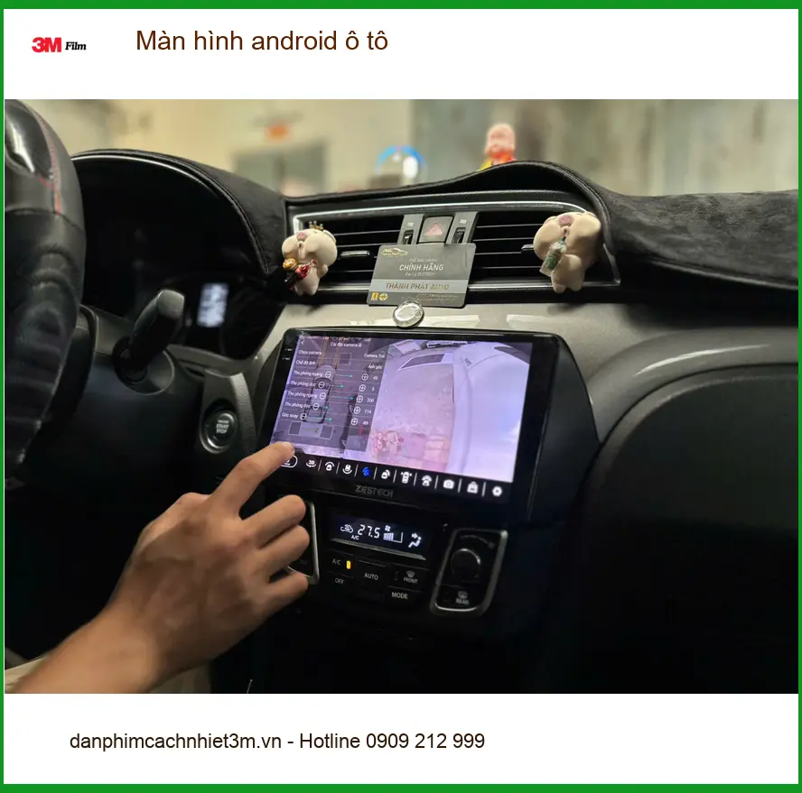 Anh Tấn lắp màn hình android ô tô cho Hyundai Santa Fe tại Quận Bình Thạnh ảnh thực tế 4