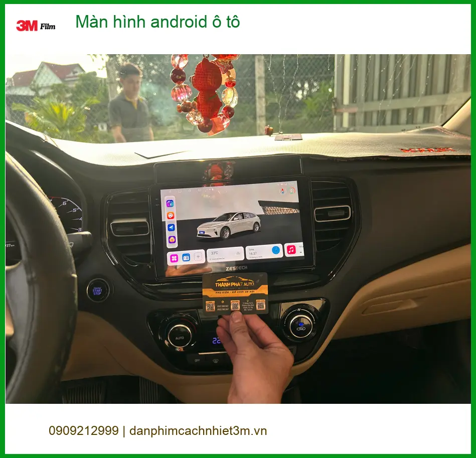 Chị Trâm lắp màn hình android ô tô cho Kia K3 tại Quận 2 giải trí đa năng. ảnh thực tế 3