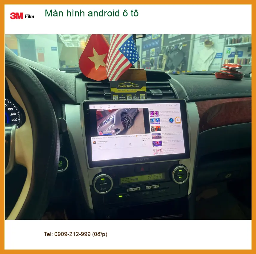 Anh Tùng nâng cấp màn hình Android ô tô Honda CRV tại Quận 2 để tiện đường đi làm