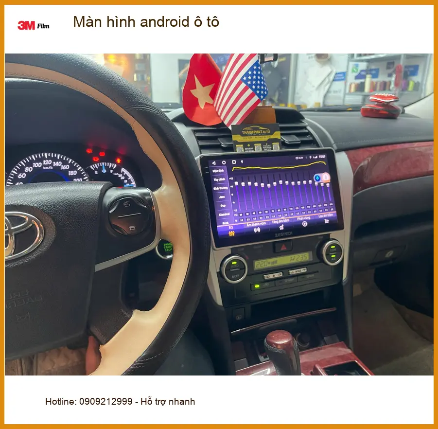 Chị Lan Anh lắp màn hình Android ô tô cho Honda CRV tại Quận 12