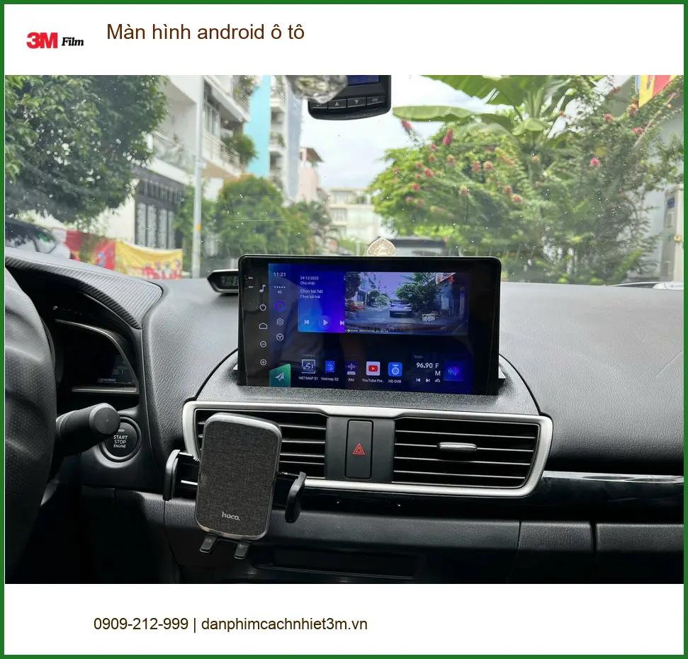 Chú Minh lắp Màn hình android ô tô cho Mazda 3 tại Quận 12 để tiện giải trí ảnh thực tế 4