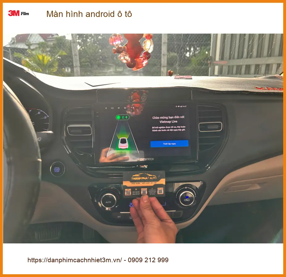 Anh Tấn nâng cấp màn hình Android ô tô cho Hyundai Accent tại Gò Vấp ảnh thực tế 2