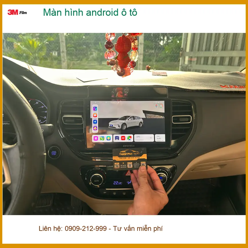 Anh Tấn nâng cấp màn hình Android ô tô cho Hyundai Accent tại Gò Vấp ảnh thực tế 3