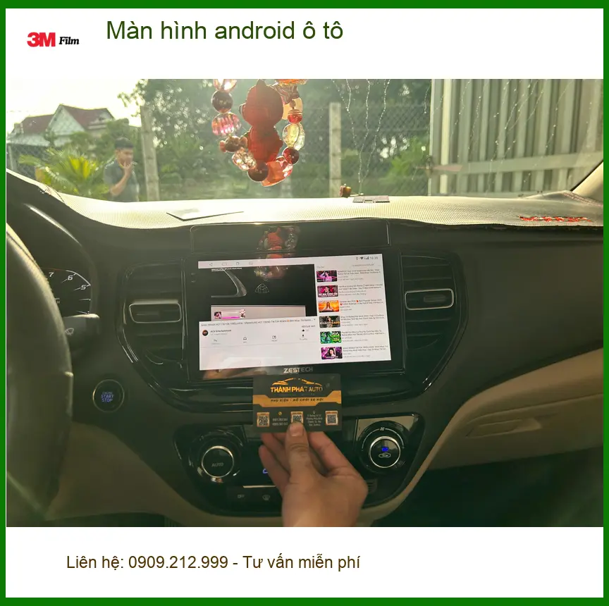 Anh Bách lắp màn hình android ô tô cho Toyota Fortuner tại Quận 6 ảnh thực tế 2