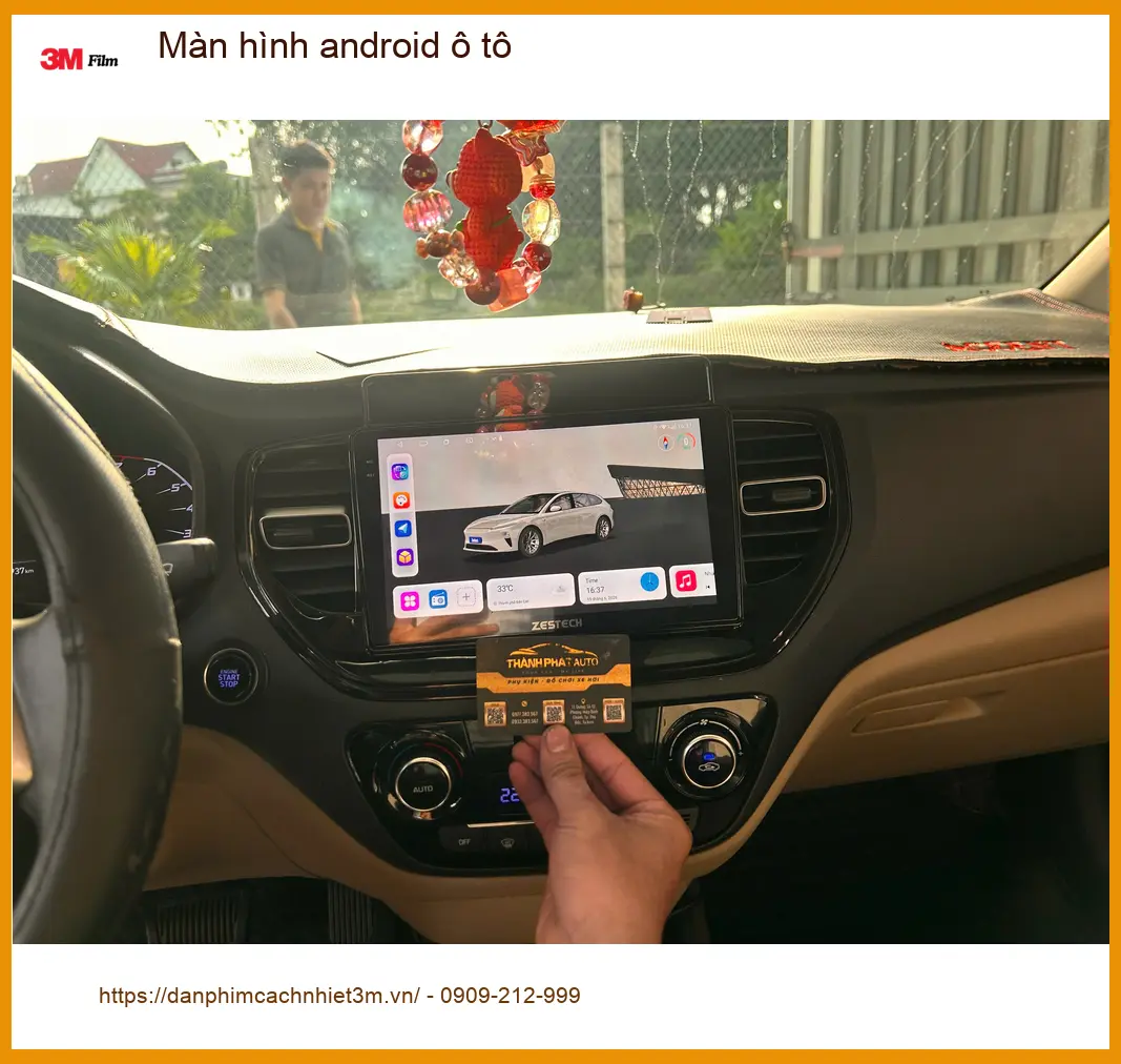 Anh Bách lắp màn hình android ô tô cho Toyota Fortuner tại Quận 6 ảnh thực tế 4
