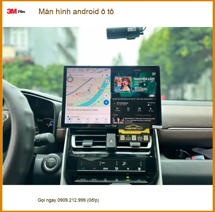 Chị Thảo gắn màn hình Android ô tô cho Kia K3 tại Quận 1