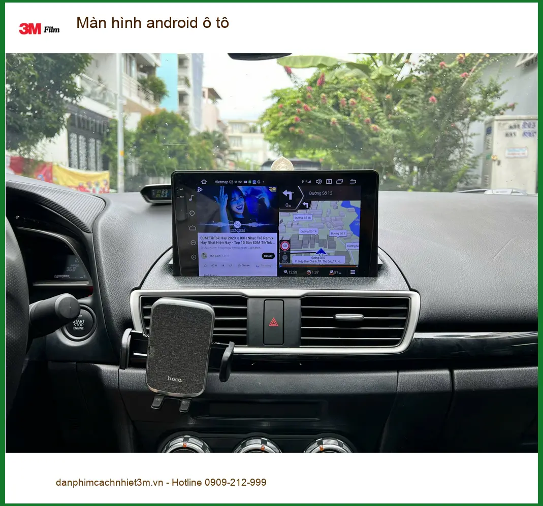Anh Long lắp màn hình Android ô tô Hyundai Creta tại Củ Chi vì màn zin cũ quá chậm ảnh thực tế 3